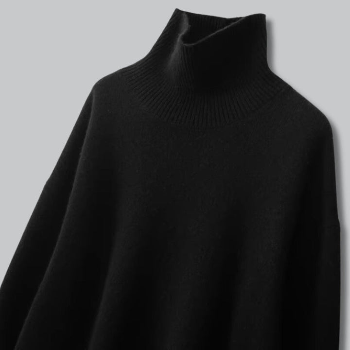 Women’s Cashmere Turtleneck Sweater – Elegant, Soft Winter Pullover